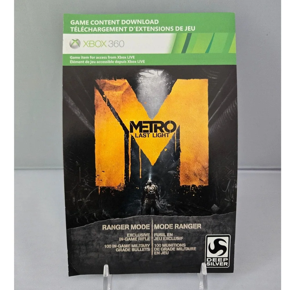 Metro: Last Light Limited Edition‎ - Xbox 360 - CIB W/ Manual & Inserts Tested